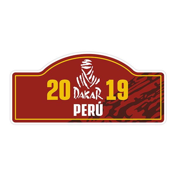 Adesivi per Auto e Moto: Numero 20 DAKAR 2019 PER&Uacute;