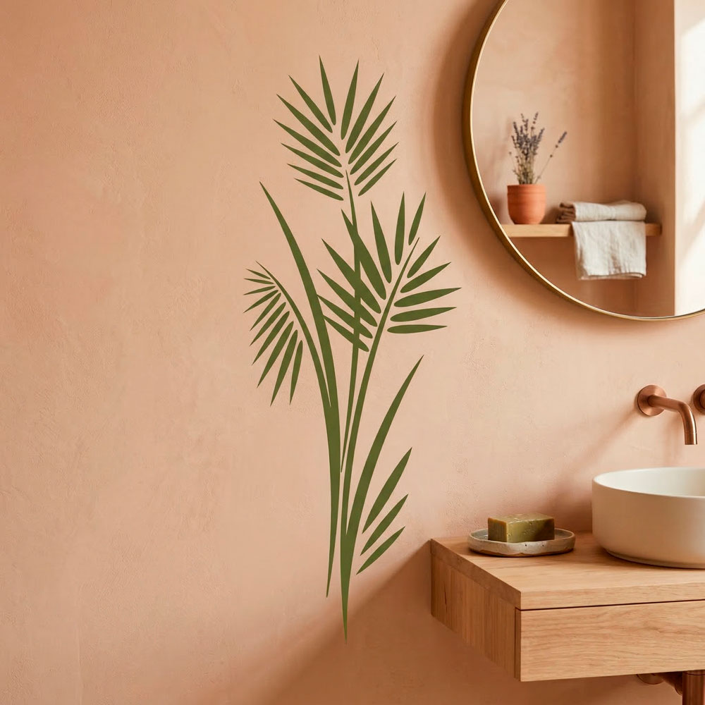 Adesivi Murali: Bastet floreale