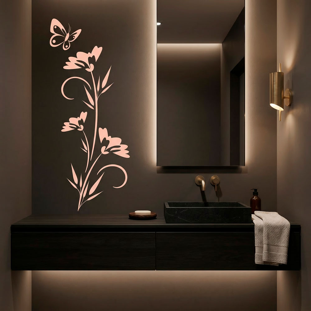 Adesivi Murali: Hathor floreale