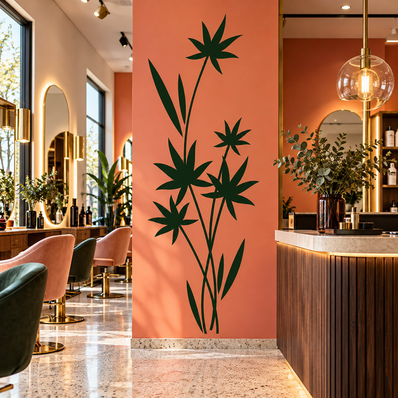 Adesivi Murali: Cyperus floreale