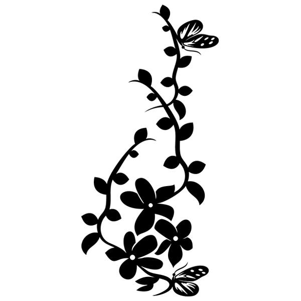 Adesivi Murali: Florale rampicante gelsomino