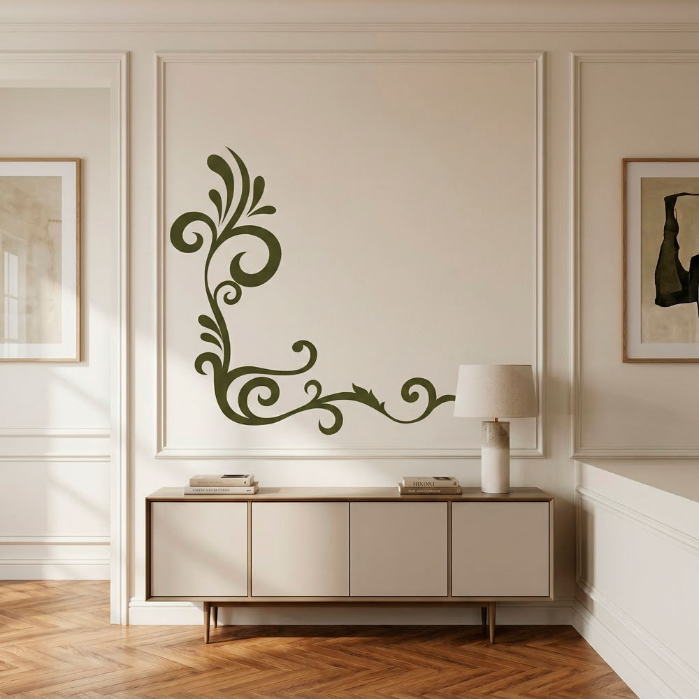 Adesivi Murali: Floral Corner Ambar