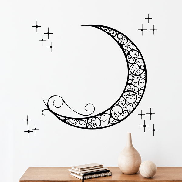 Adesivi Murali: Luna ornamentale