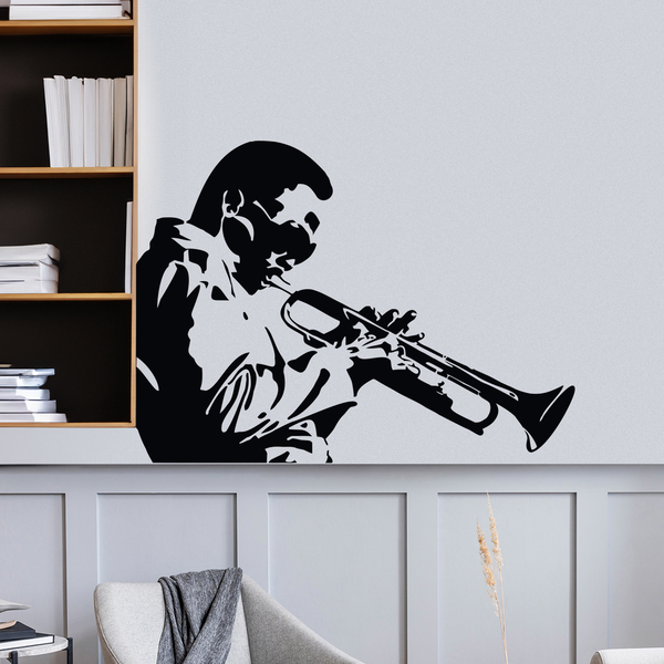Adesivi Murali: Miles Davis, Trombettista Jazz