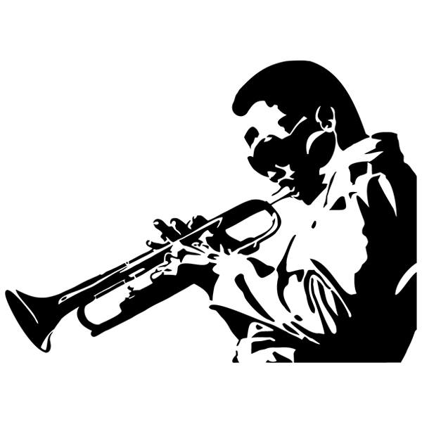 Adesivi Murali: Miles Davis, Trombettista Jazz