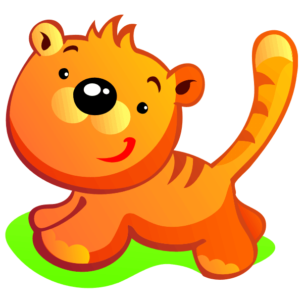 Adesivi per Bambini: Cucciolo di tigre 0