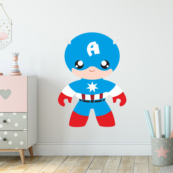 Adesivi per Bambini: Capitan America bambino