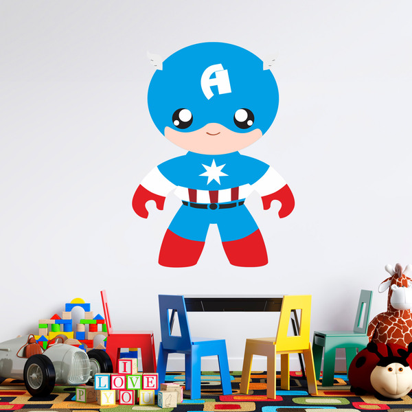 Adesivi per Bambini: Capitan America bambino