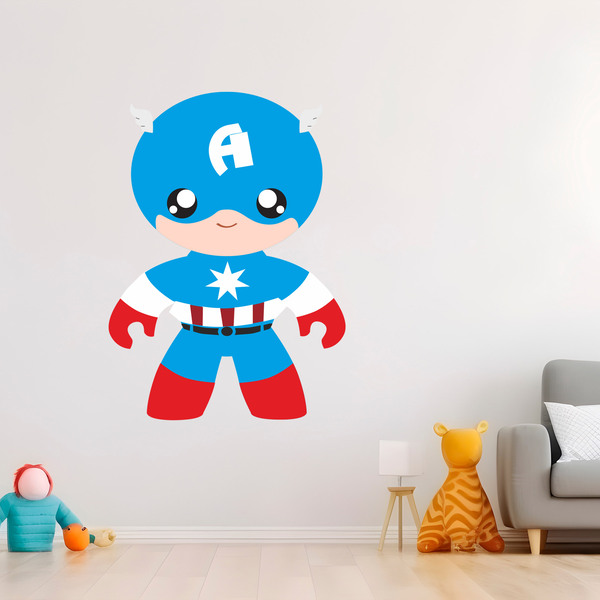 Adesivi per Bambini: Capitan America bambino