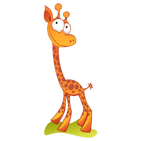 Adesivi per Bambini: Felice giraffa