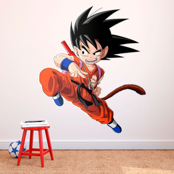 Adesivi per Bambini: Dragon Ball Son Goku Attacco