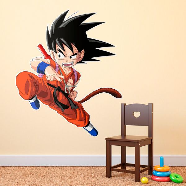 Adesivi per Bambini: Dragon Ball Son Goku Attacco