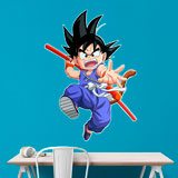 Adesivi per Bambini: Dragon Ball Son Goku e il suo Bastone Magico 3