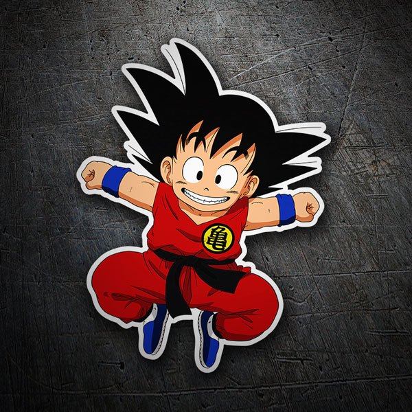 Adesivi per Auto e Moto: Dragon Ball Goku felice