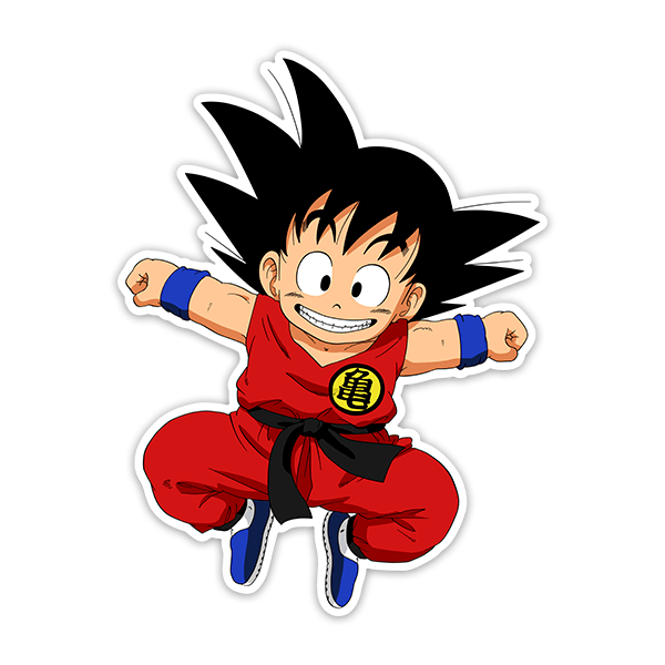 Adesivi per Auto e Moto: Dragon Ball Goku felice