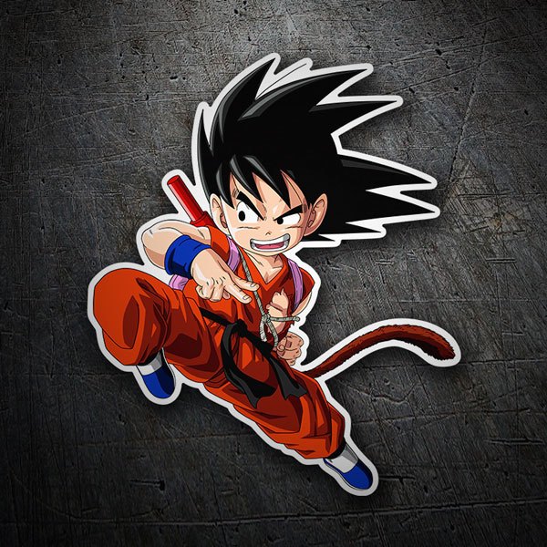 Adesivi per Auto e Moto: Dragon Ball Ginocchio Goku