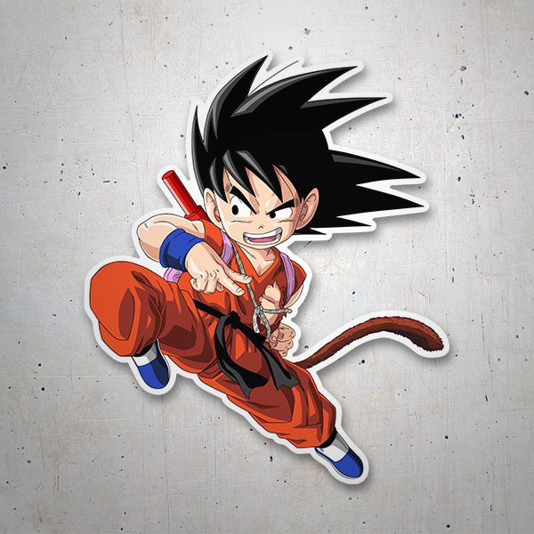 Adesivi per Auto e Moto: Dragon Ball Ginocchio Goku
