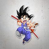 Adesivi per Auto e Moto: Dragon Ball Son Goku con il Bastone Magico 3