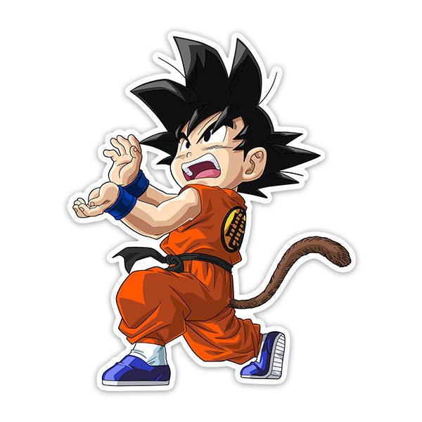 Adesivi per Auto e Moto: Dragon Ball Onda vitale Goku