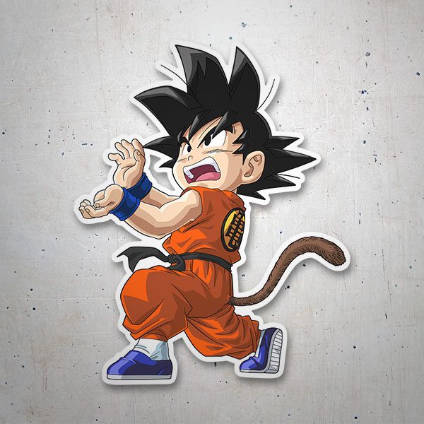 Adesivi per Auto e Moto: Dragon Ball Onda vitale Goku