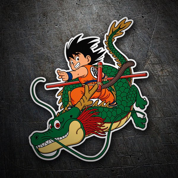 Adesivi per Auto e Moto: Dragon Ball Son Goku & Shen Long
