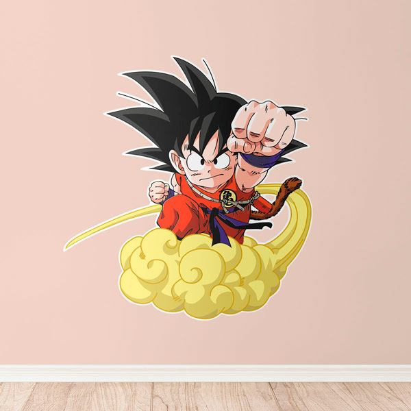 Adesivi per Bambini: Dragon Ball Son Goku e la Nuvola Kinton