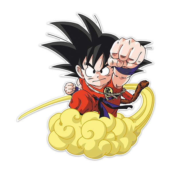 Adesivi per Bambini: Dragon Ball Son Goku y su Nube Kinton 