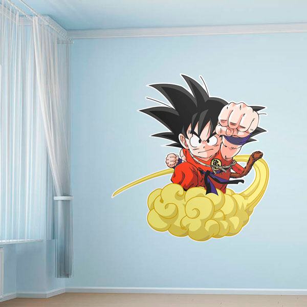 Adesivi per Bambini: Dragon Ball Son Goku y su Nube Kinton 