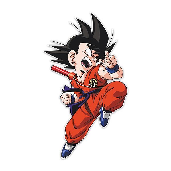 Adesivi per Bambini: Dragon Ball Son Goku Attacco II