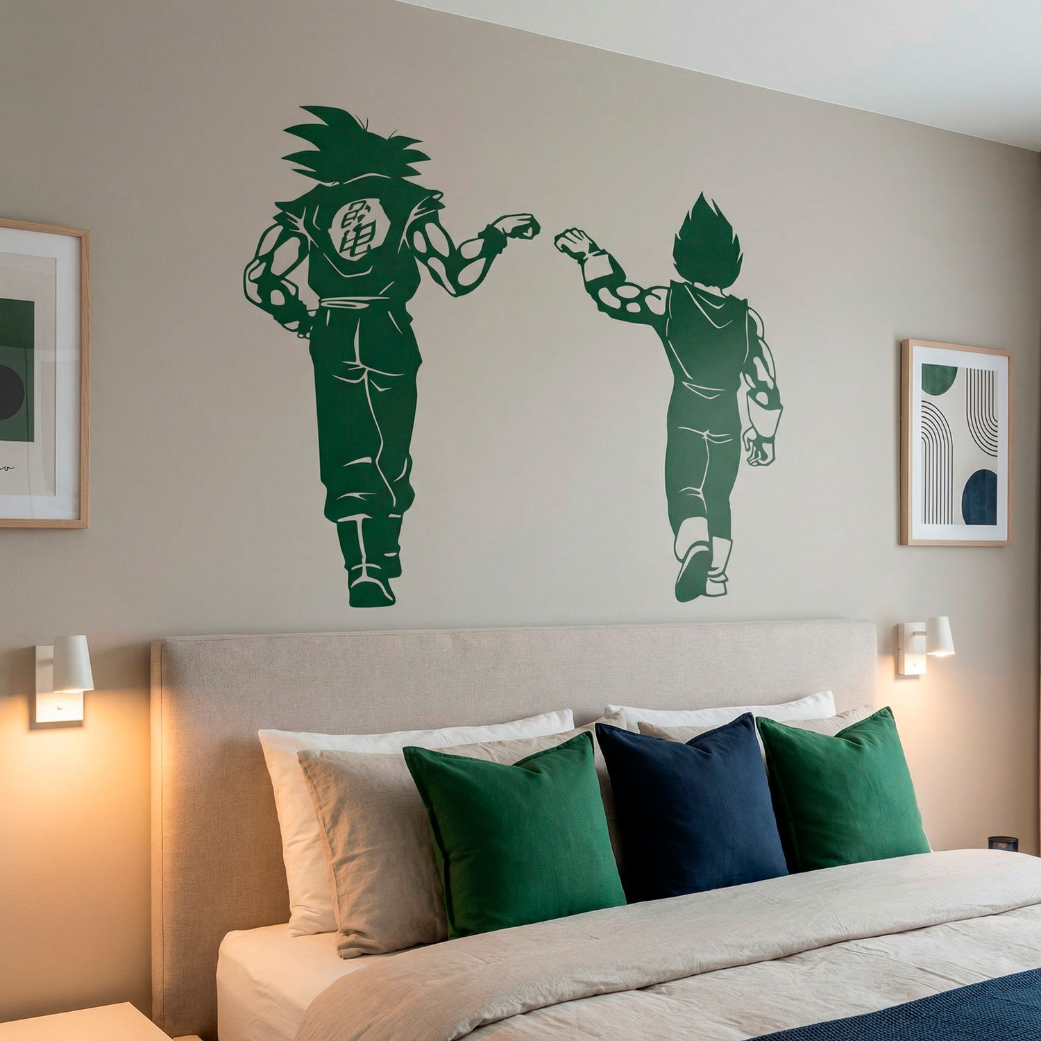 Adesivi per Bambini: Dragon Ball Son Goku e Vegeta
