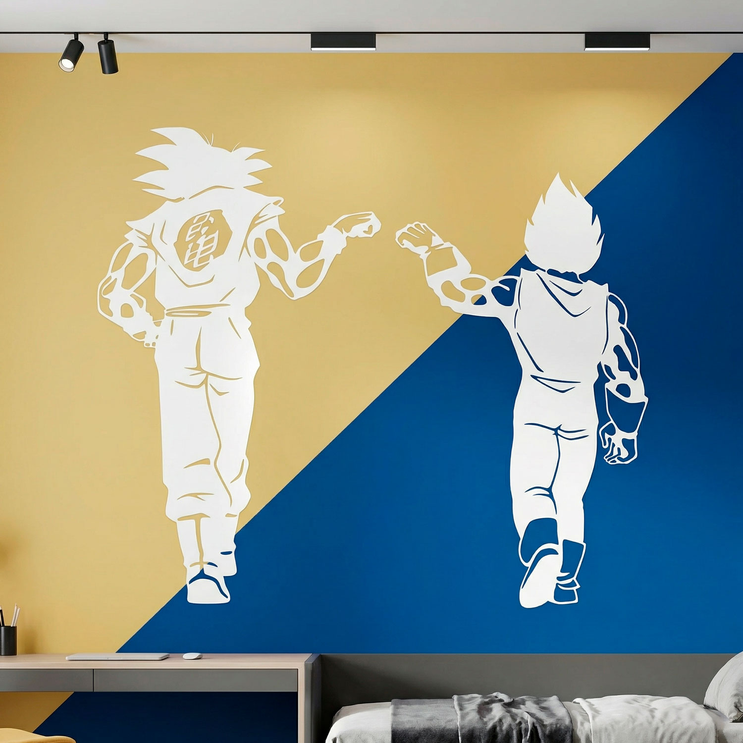 Adesivi per Bambini: Dragon Ball Son Goku e Vegeta