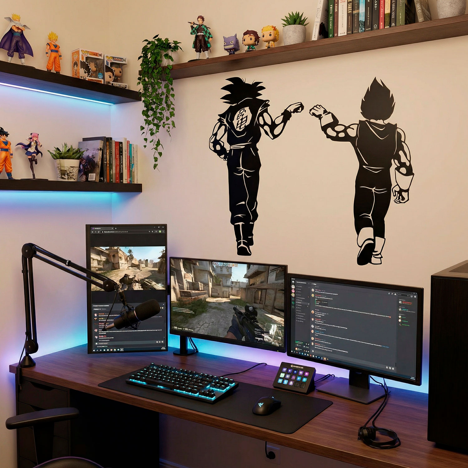 Adesivi per Bambini: Dragon Ball Son Goku e Vegeta