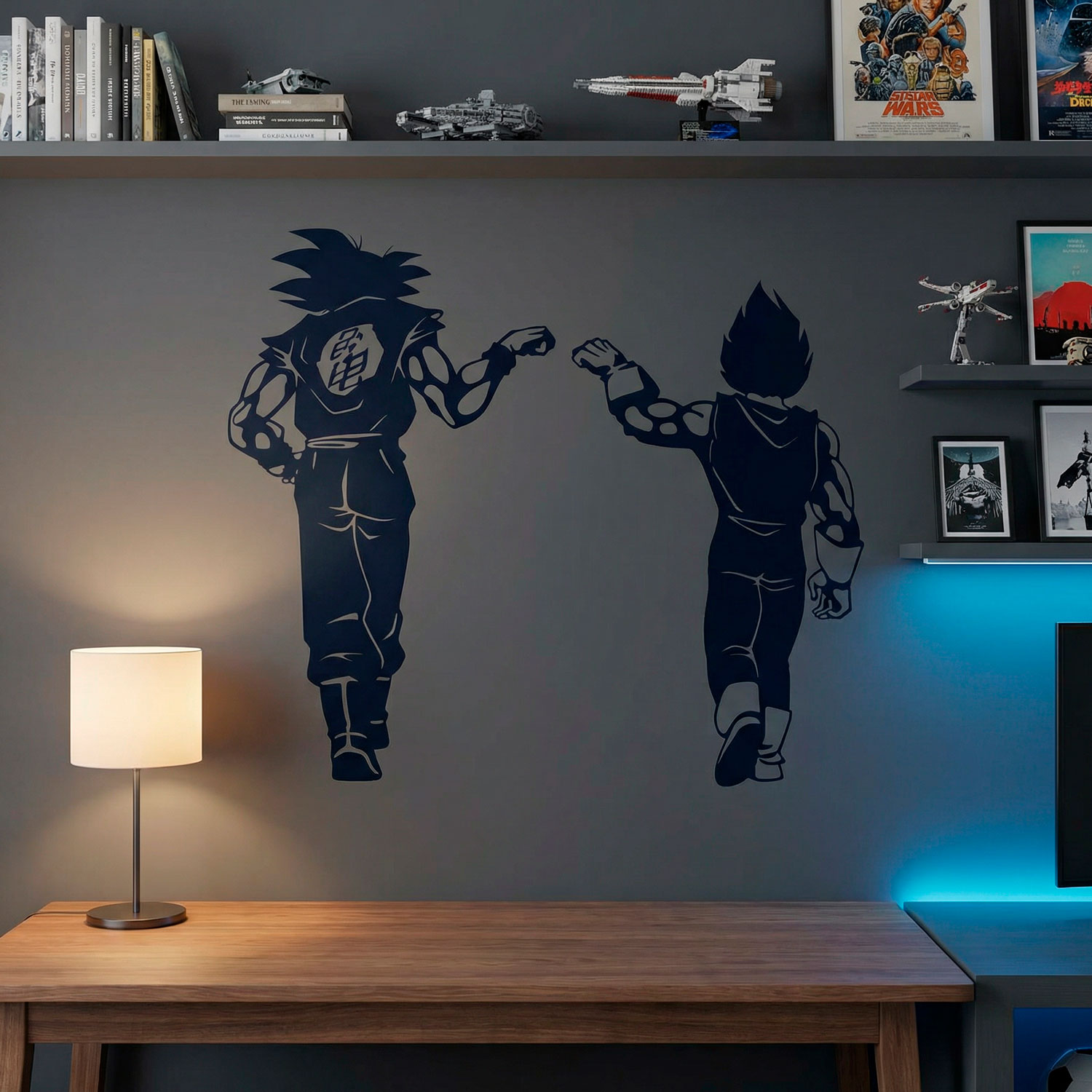 Adesivi per Bambini: Dragon Ball Son Goku e Vegeta