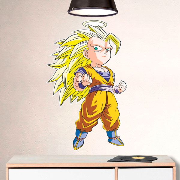 Adesivi per Bambini: Dragon Ball Cartoon Son Goku Saiyan