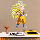 Adesivi per Bambini: Dragon Ball Cartoon Son Goku Saiyan 3