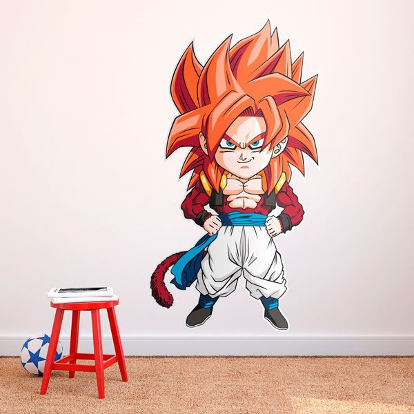 Adesivi per Bambini: Dragon Ball Supersaiyan Gogeta Cartoon 4