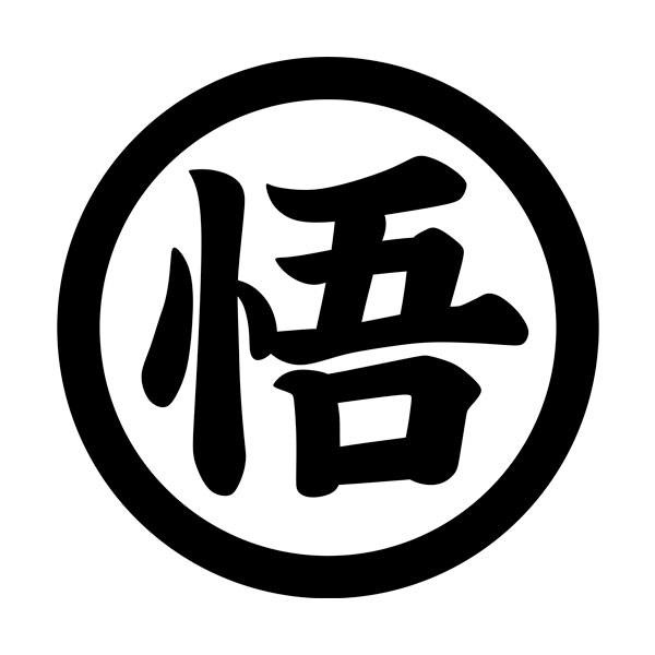Adesivi per Auto e Moto: Dragon Ball Kanji Go Saggezza