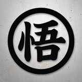 Adesivi per Auto e Moto: Dragon Ball Kanji Go Saggezza 2