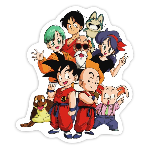 Adesivi per Auto e Moto: Goku, Crilin e amici