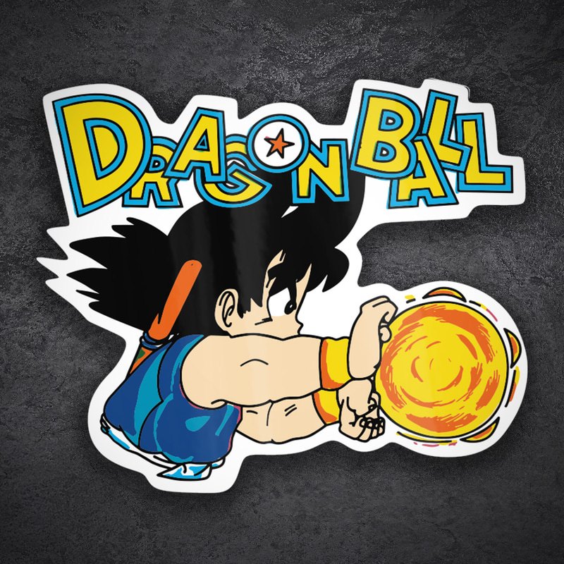 Adesivi per Auto e Moto: Goku Bambino Kamehameha