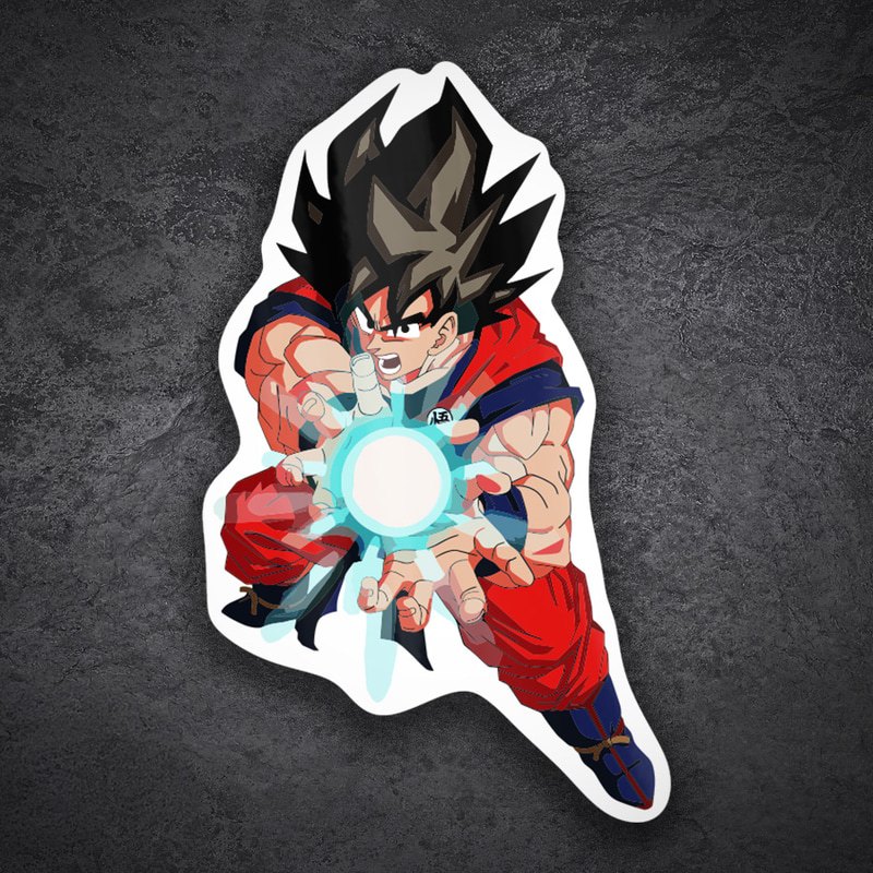 Adesivi per Auto e Moto: Goku Kamehameha