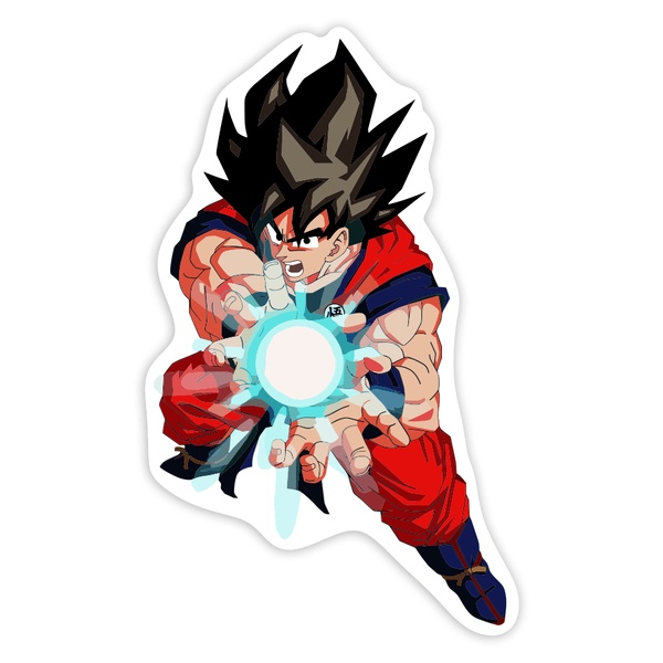 Adesivi per Auto e Moto: Goku Kamehameha