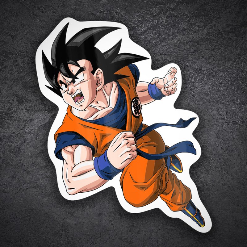 Adesivi per Auto e Moto: Goku in volo