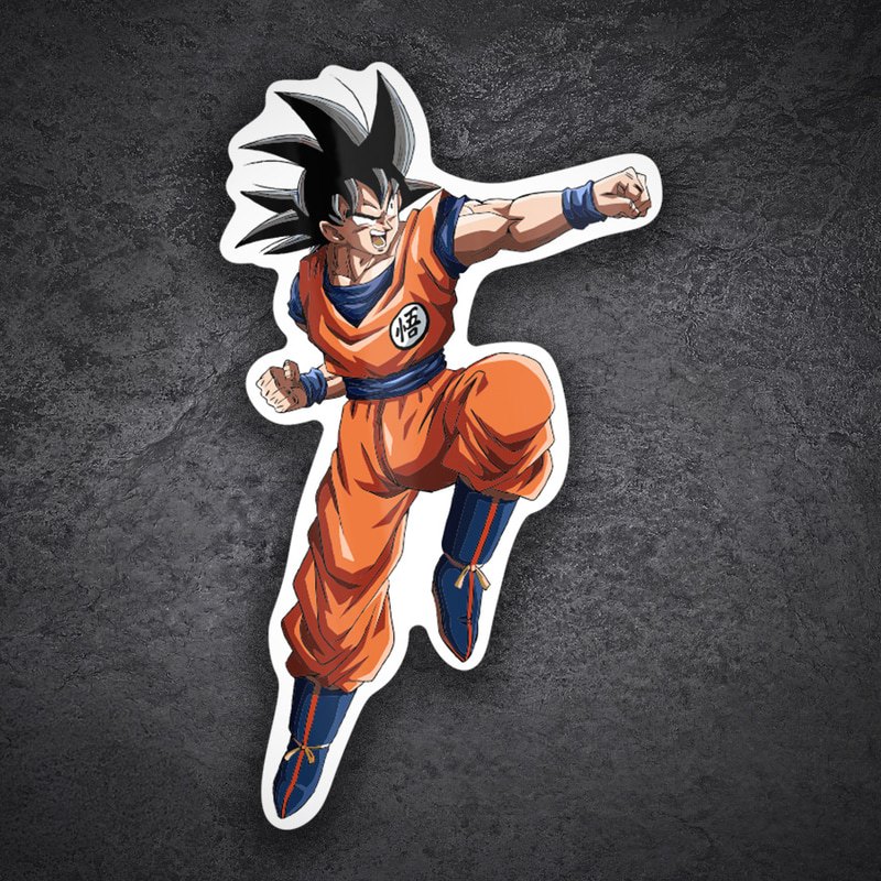Adesivi per Auto e Moto: Goku Pugno Volante