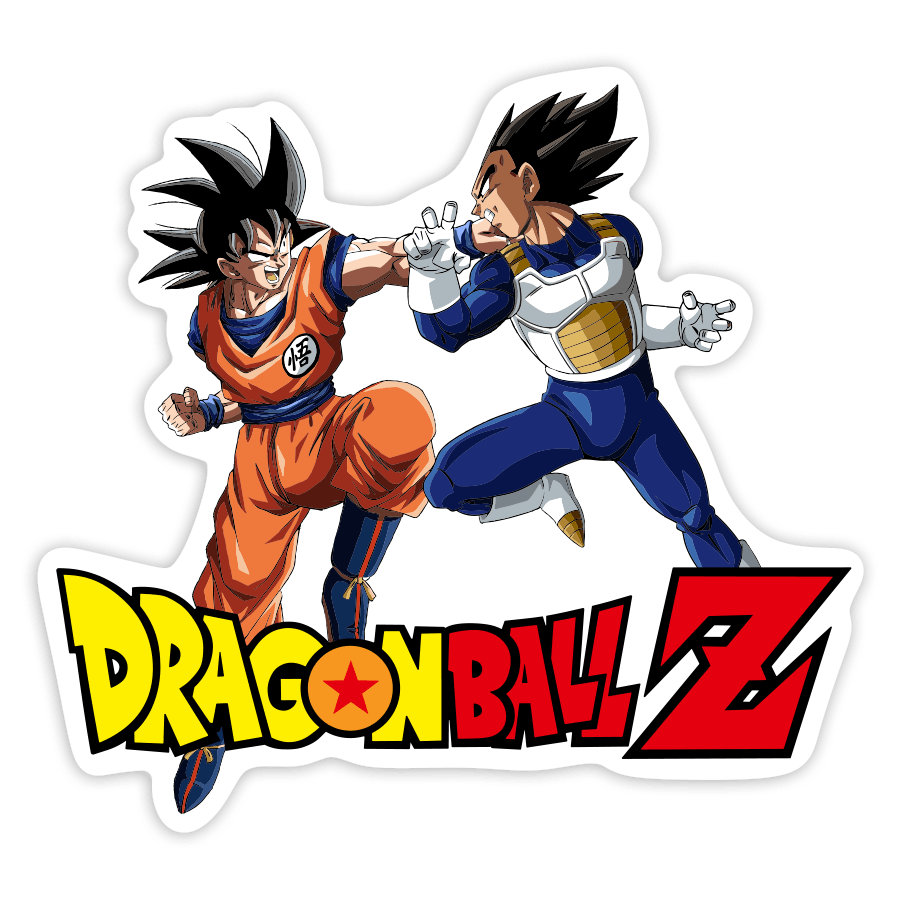 Adesivi per Auto e Moto: Goku vs Vegeta Dragon Ball Z