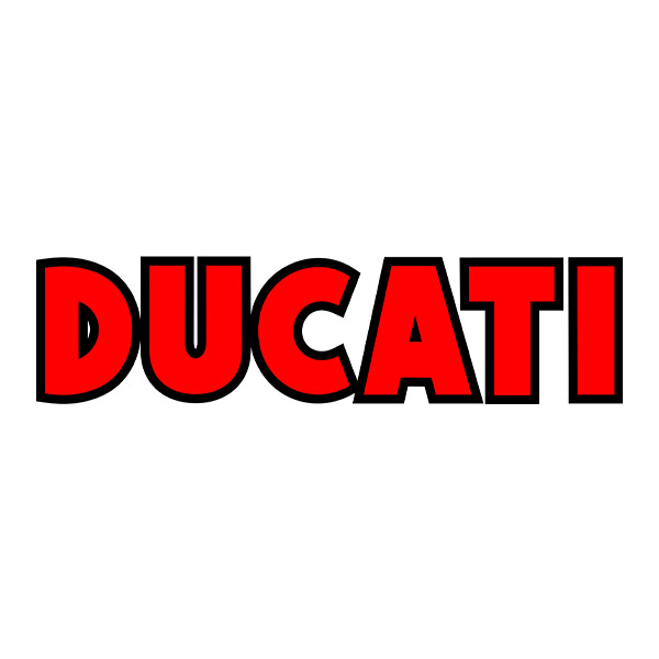 Adesivi per Auto e Moto: Ducati rosso e nero
