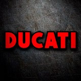 Adesivi per Auto e Moto: Rosso e nero Ducati 3