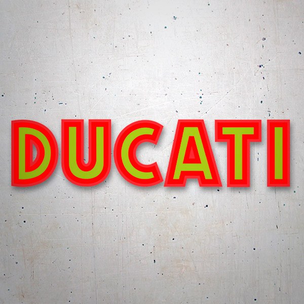 Adesivi per Auto e Moto: Ducati verde e rosso