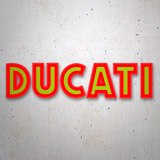 Adesivi per Auto e Moto: Verde e rosso Ducati 3