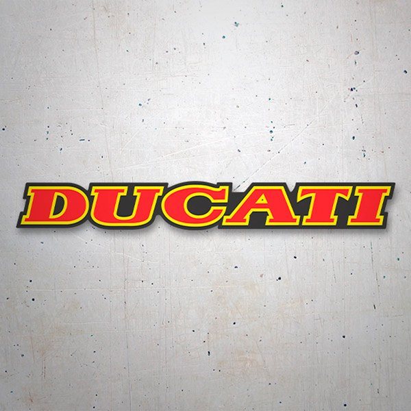 Adesivi per Auto e Moto: Ducati rosso e giallo